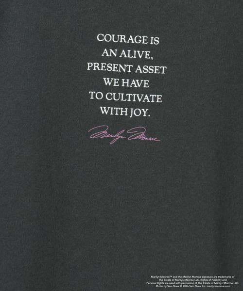 LEPSIM(レプシィム)の「MarilynMonroe TEE 778711(Tシャツ/カットソー・レディース・ホワイト/チャコールグレー/オフホワイト・FREE)」の7枚目の写真