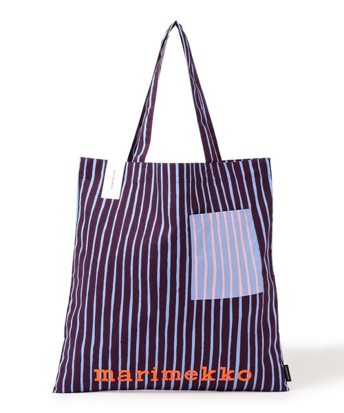 marimekko(マリメッコ)の「marimekko / piccolo トートバッグ(トートバッグ・レディース・ネイビー/オレンジ・ONE SIZE)」の2枚目の写真