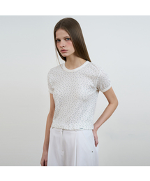 Flower Lace T-shirt [Ivory]
