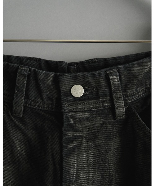 CONZ(コンズ)の「別注Black Denim Back Adjust PT/hand Painted(デニムパンツ・メンズ・ブラック・1/2/3)」の3枚目の写真