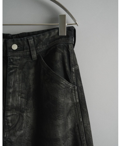 CONZ(コンズ)の「別注Black Denim Back Adjust PT/hand Painted(デニムパンツ・メンズ・ブラック・1/2/3)」の6枚目の写真