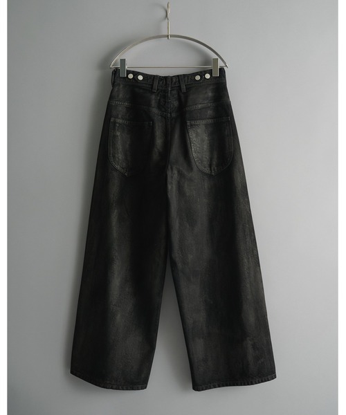 CONZ(コンズ)の「別注Black Denim Back Adjust PT/hand Painted(デニムパンツ・メンズ・ブラック・1/2/3)」の2枚目の写真