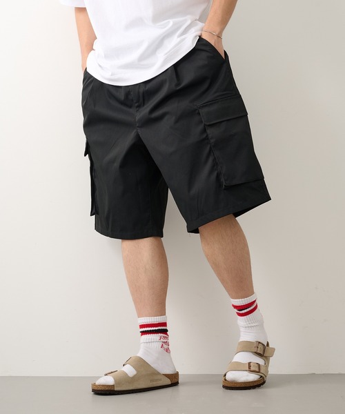 CONTACT(コンタクト)の「【CONTACT】Tツイルカーゴハーフパンツ(カーゴパンツ・メンズ・ホワイト/ブラック・LL/L/M)」の10枚目の写真
