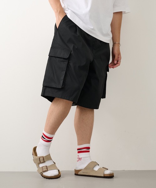 CONTACT(コンタクト)の「【CONTACT】Tツイルカーゴハーフパンツ(カーゴパンツ・メンズ・ホワイト/ブラック・LL/L/M)」の11枚目の写真