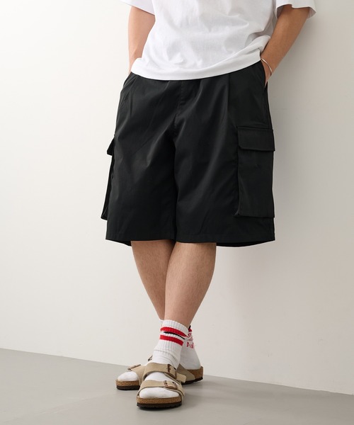 CONTACT(コンタクト)の「【CONTACT】Tツイルカーゴハーフパンツ(カーゴパンツ・メンズ・ホワイト/ブラック・LL/L/M)」の12枚目の写真