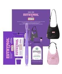 EUTHYMOL（ユーシモール）の「EUTHYMOL × HUNTER　ユーシモール　ホワイトパープル ホーボーバッグセット ハンター（オーラルケア/歯磨きグッズ）」