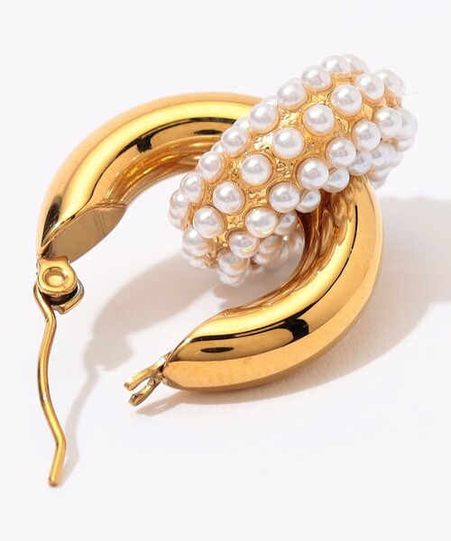 Kenneth Jay Lane（ネスジェイレーン）の「Kenneth Jay Lane pearl ring ピアス（ピアス（両耳用）・レディース・ゴールド系その他・FREE）」の4枚目の写真