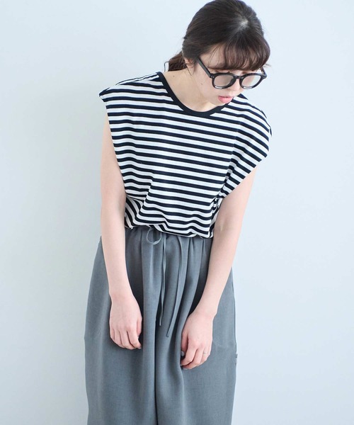 I am I in fact...(アイアムアイインファクト)の「ROOIBOS TEE(Tシャツ/カットソー・レディース・ホワイト×ブラック/ブラック/ホワイト・FREE)」の5枚目の写真