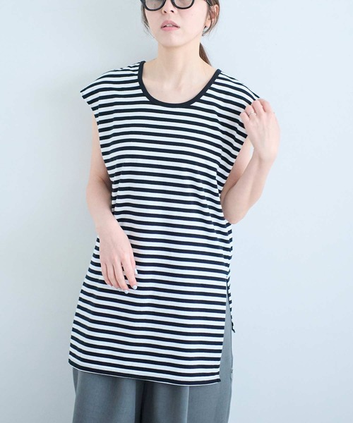 I am I in fact...(アイアムアイインファクト)の「ROOIBOS TEE(Tシャツ/カットソー・レディース・ホワイト×ブラック/ブラック/ホワイト・FREE)」の7枚目の写真