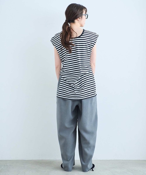 I am I in fact...(アイアムアイインファクト)の「ROOIBOS TEE(Tシャツ/カットソー・レディース・ホワイト×ブラック/ブラック/ホワイト・FREE)」の9枚目の写真