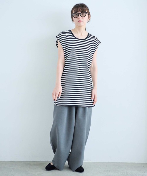 I am I in fact...(アイアムアイインファクト)の「ROOIBOS TEE(Tシャツ/カットソー・レディース・ホワイト×ブラック/ブラック/ホワイト・FREE)」の10枚目の写真