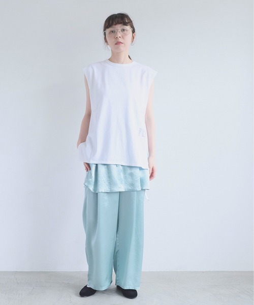 I am I in fact...(アイアムアイインファクト)の「ROOIBOS TEE(Tシャツ/カットソー・レディース・ホワイト×ブラック/ブラック/ホワイト・FREE)」の20枚目の写真