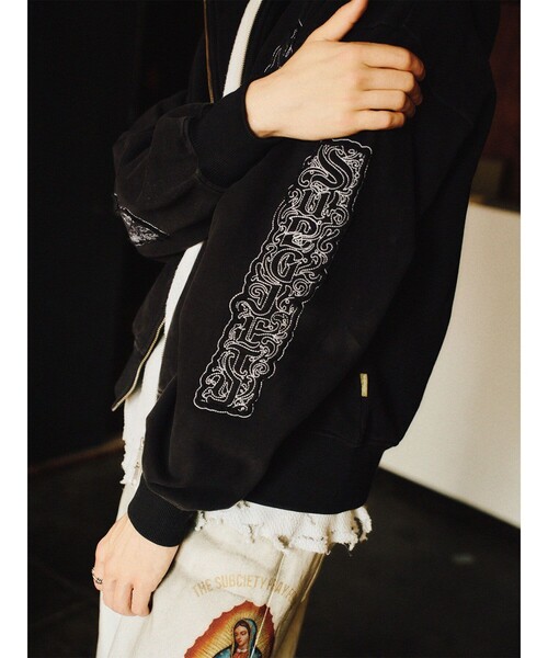 Subciety（サブサエティ）の「Ivy zip up hoodie（ベスト・メンズ・グレー/ブラック・LARGE/X-LARGE/SMALL/MEDIUM）」の13枚目の写真