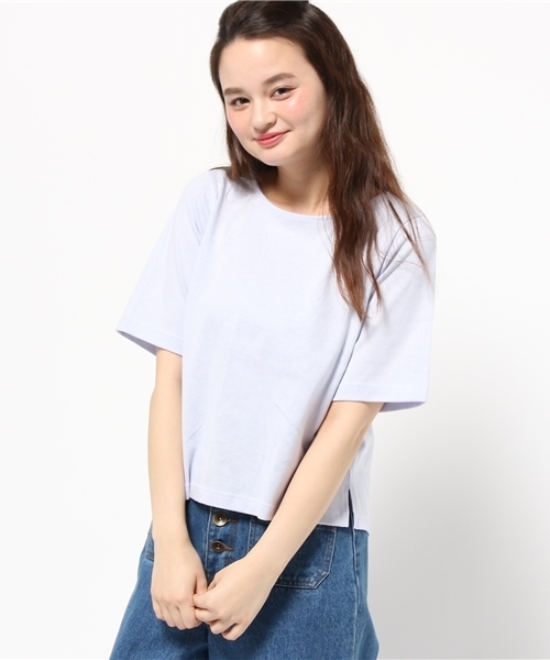 earth music&ecology（アースミュージックアンドエコロジー）の「【2016Summer】バックレースアッププルオーバー（Tシャツ/カットソー・レディース・アイボリー/カーキ/サックスブルー/ネイビー・FREE）」の4枚目の写真