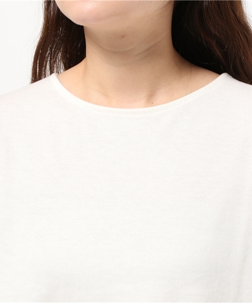 earth music&ecology（アースミュージックアンドエコロジー）の「【2016Summer】バックレースアッププルオーバー（Tシャツ/カットソー・レディース・アイボリー/カーキ/サックスブルー/ネイビー・FREE）」の8枚目の写真