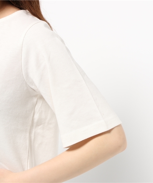 earth music&ecology（アースミュージックアンドエコロジー）の「【2016Summer】バックレースアッププルオーバー（Tシャツ/カットソー・レディース・アイボリー/カーキ/サックスブルー/ネイビー・FREE）」の10枚目の写真