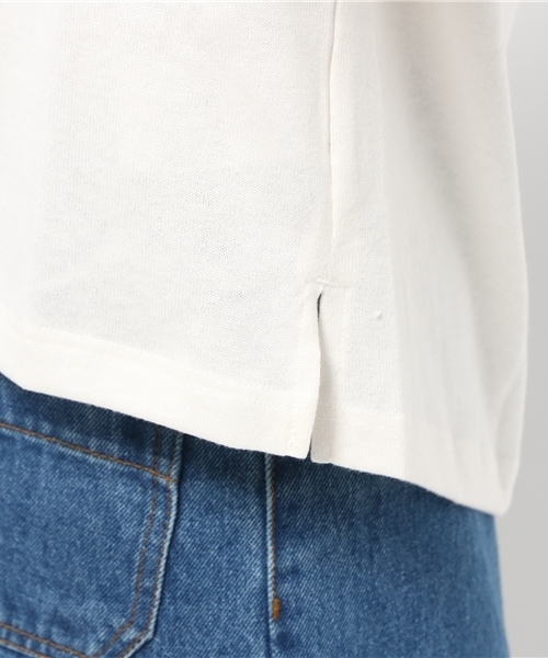 earth music&ecology（アースミュージックアンドエコロジー）の「【2016Summer】バックレースアッププルオーバー（Tシャツ/カットソー・レディース・アイボリー/カーキ/サックスブルー/ネイビー・FREE）」の11枚目の写真