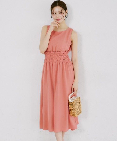 tocco closet(トッコ クローゼット)の「【ZOZO限定】ウエストシャーリングアソートパターンノースリーブワンピース(ワンピース・レディース・ミント/パープル/ブラック/イエロー/ブルー/コーラルピンク/ネイビー・M)」の7枚目の写真