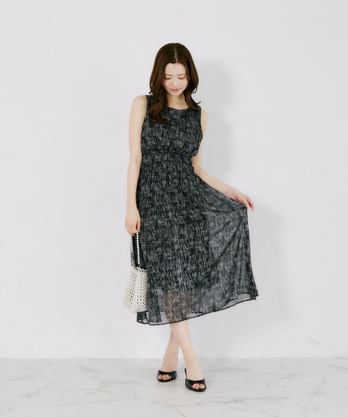 tocco closet(トッコ クローゼット)の「【ZOZO限定】ウエストシャーリングアソートパターンノースリーブワンピース(ワンピース・レディース・ミント/パープル/ブラック/イエロー/ブルー/コーラルピンク/ネイビー・M)」の14枚目の写真