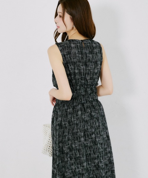 tocco closet(トッコ クローゼット)の「【ZOZO限定】ウエストシャーリングアソートパターンノースリーブワンピース(ワンピース・レディース・ミント/パープル/ブラック/イエロー/ブルー/コーラルピンク/ネイビー・M)」の9枚目の写真