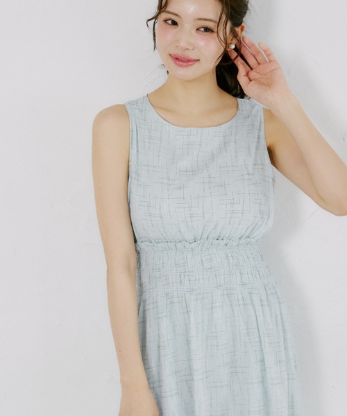 tocco closet(トッコ クローゼット)の「【ZOZO限定】ウエストシャーリングアソートパターンノースリーブワンピース(ワンピース・レディース・ミント/パープル/ブラック/イエロー/ブルー/コーラルピンク/ネイビー・M)」の18枚目の写真