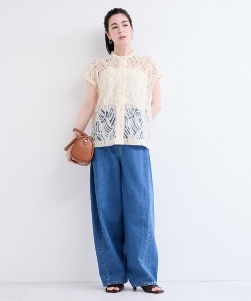 le cercle ADAM ET ROPE'（ルセルクルアダムエロペ）の「バテンレースブラウス（シャツ/ブラウス・レディース・ブラック/オフホワイト/ベージュ系その他2・FREE）」の22枚目の写真