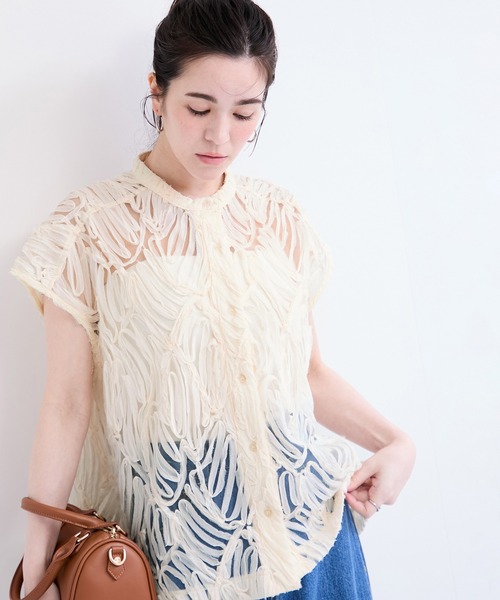 le cercle ADAM ET ROPE'（ルセルクルアダムエロペ）の「バテンレースブラウス（シャツ/ブラウス・レディース・ブラック/オフホワイト/ベージュ系その他2・FREE）」の17枚目の写真
