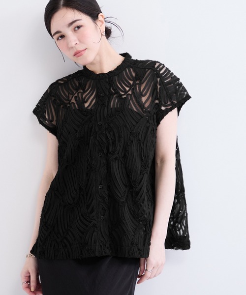 le cercle ADAM ET ROPE'（ルセルクルアダムエロペ）の「バテンレースブラウス（シャツ/ブラウス・レディース・ブラック/オフホワイト/ベージュ系その他2・FREE）」の16枚目の写真