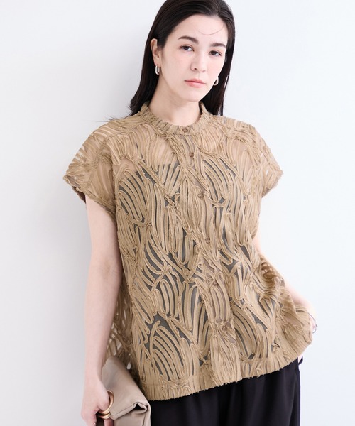 le cercle ADAM ET ROPE'（ルセルクルアダムエロペ）の「バテンレースブラウス（シャツ/ブラウス・レディース・ブラック/オフホワイト/ベージュ系その他2・FREE）」の13枚目の写真
