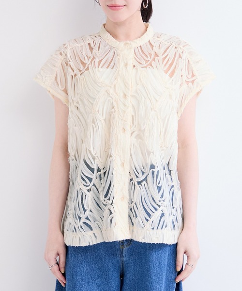 le cercle ADAM ET ROPE'（ルセルクルアダムエロペ）の「バテンレースブラウス（シャツ/ブラウス・レディース・ブラック/オフホワイト/ベージュ系その他2・FREE）」の12枚目の写真