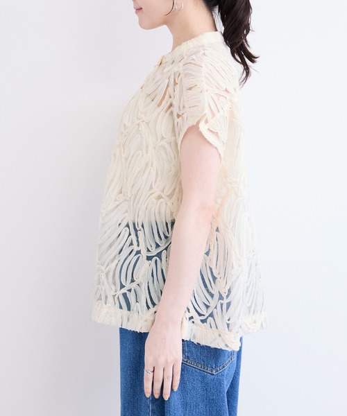 le cercle ADAM ET ROPE'（ルセルクルアダムエロペ）の「バテンレースブラウス（シャツ/ブラウス・レディース・ブラック/オフホワイト/ベージュ系その他2・FREE）」の11枚目の写真