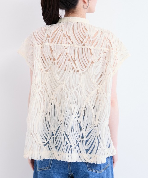 le cercle ADAM ET ROPE'（ルセルクルアダムエロペ）の「バテンレースブラウス（シャツ/ブラウス・レディース・ブラック/オフホワイト/ベージュ系その他2・FREE）」の10枚目の写真