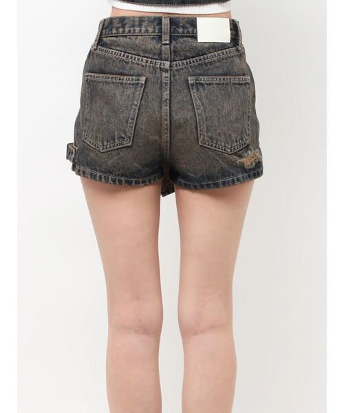 GYDA(ジェイダ)の「ハイウエストWRAPスカートライクデニムショートパンツ(デニムパンツ・レディース・インディゴブルー/ライトブルー/ブルー・SMALL/MEDIUM)」の17枚目の写真