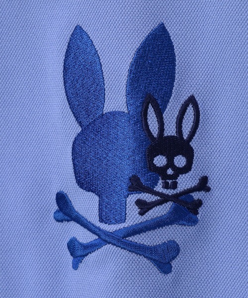 Psycho Bunny（サイコバニー）の「[GOLF]遮熱カノコ リラックスBUNNYポロシャツ（ポロシャツ・メンズ・ホワイト/ライトブルー/ブラック・LARGE/MEDIUM/X-LARGE）」の22枚目の写真
