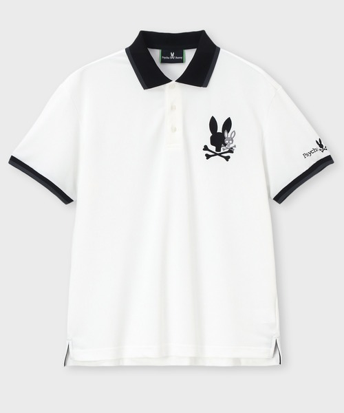 Psycho Bunny（サイコバニー）の「[GOLF]遮熱カノコ リラックスBUNNYポロシャツ（ポロシャツ・メンズ・ホワイト/ライトブルー/ブラック・LARGE/MEDIUM/X-LARGE）」の7枚目の写真