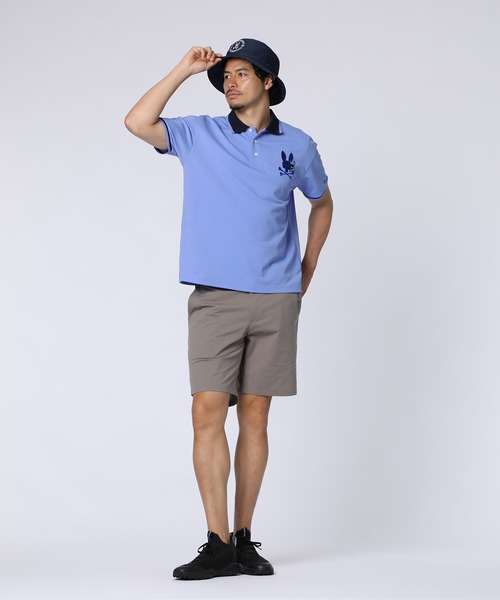 Psycho Bunny（サイコバニー）の「[GOLF]遮熱カノコ リラックスBUNNYポロシャツ（ポロシャツ・メンズ・ホワイト/ライトブルー/ブラック・LARGE/MEDIUM/X-LARGE）」の16枚目の写真