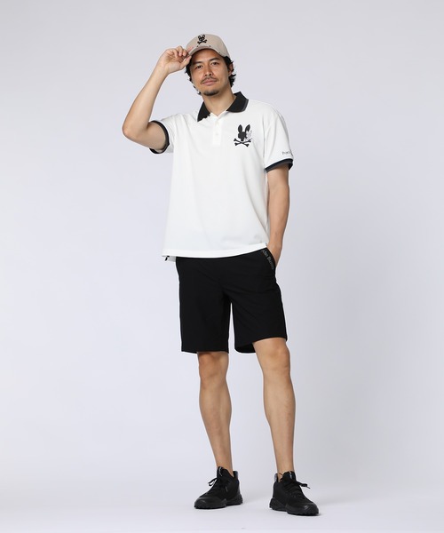 Psycho Bunny（サイコバニー）の「[GOLF]遮熱カノコ リラックスBUNNYポロシャツ（ポロシャツ・メンズ・ホワイト/ライトブルー/ブラック・LARGE/MEDIUM/X-LARGE）」の6枚目の写真
