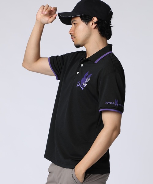 Psycho Bunny（サイコバニー）の「[GOLF]遮熱カノコ リラックスBUNNYポロシャツ（ポロシャツ・メンズ・ホワイト/ライトブルー/ブラック・LARGE/MEDIUM/X-LARGE）」の9枚目の写真