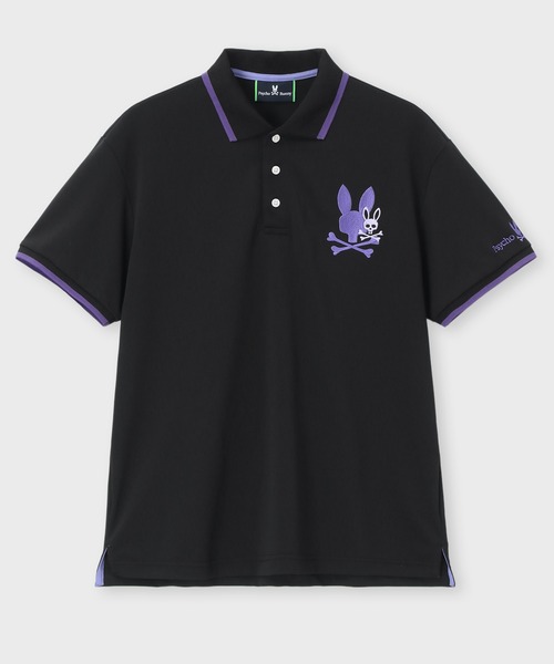 Psycho Bunny（サイコバニー）の「[GOLF]遮熱カノコ リラックスBUNNYポロシャツ（ポロシャツ・メンズ・ホワイト/ライトブルー/ブラック・LARGE/MEDIUM/X-LARGE）」の12枚目の写真