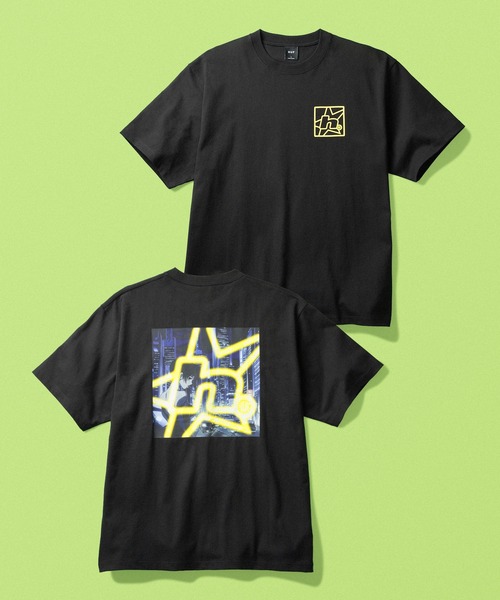 HUF（ハフ）の「CYBERPUNK TEE（Tシャツ/カットソー・メンズ・ブラック/ホワイト・XXL/XL/L/M/S）」の2枚目の写真