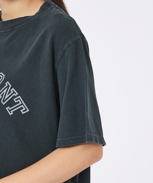 REMI RELIEF(レミレリーフ)の「【REMI RELIEF / レミレリーフ】SP加工 / VERMONT ロゴTシャツ / ユニセックス(Tシャツ/カットソー・メンズ・オフホワイト/ブラック/イエロー・M/L/XL)」の8枚目の写真