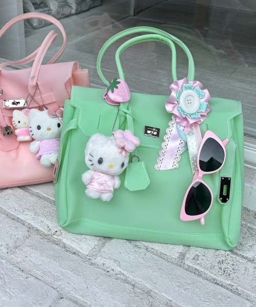 pyornim（ピョルニム）の「【5色展開】Jelly bag　カラフル ジェリーバッグ　ハンドバッグ　トートバッグ（ハンドバッグ・レディース・ミント/ピンク/ターコイズブルー/ホワイト/パープル・F）」の3枚目の写真