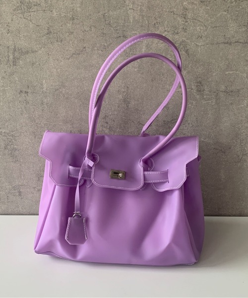 pyornim（ピョルニム）の「【5色展開】Jelly bag　カラフル ジェリーバッグ　ハンドバッグ　トートバッグ（ハンドバッグ・レディース・ミント/ピンク/ターコイズブルー/ホワイト/パープル・F）」の6枚目の写真