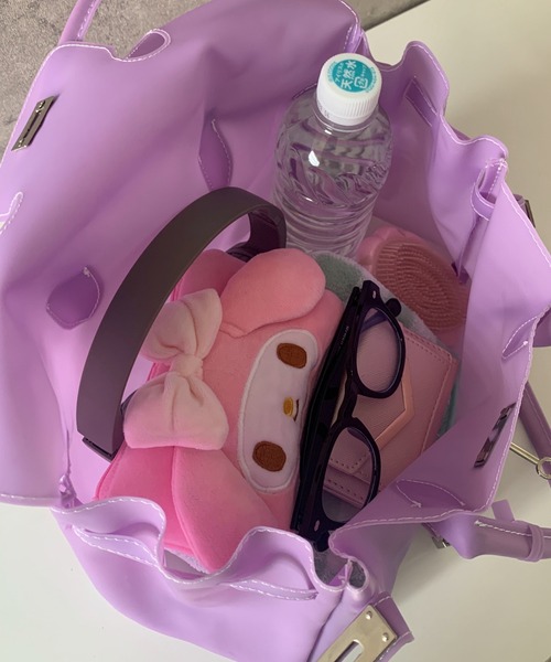 pyornim（ピョルニム）の「【5色展開】Jelly bag　カラフル ジェリーバッグ　ハンドバッグ　トートバッグ（ハンドバッグ・レディース・ミント/ピンク/ターコイズブルー/ホワイト/パープル・F）」の12枚目の写真