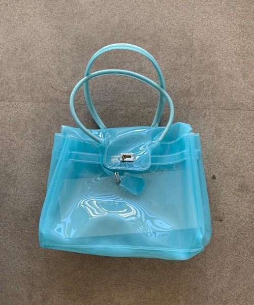pyornim（ピョルニム）の「【5色展開】Jelly bag　カラフル ジェリーバッグ　ハンドバッグ　トートバッグ（ハンドバッグ・レディース・ミント/ピンク/ターコイズブルー/ホワイト/パープル・F）」の14枚目の写真