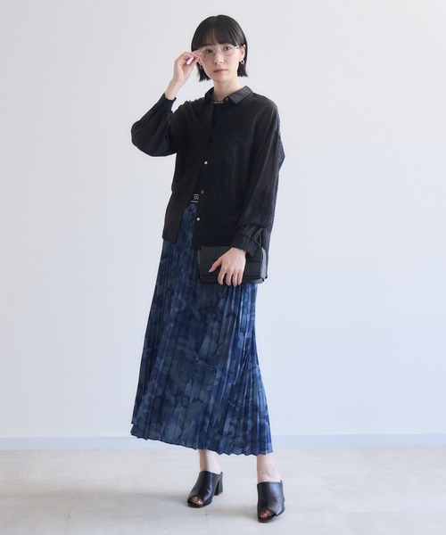 Paradise Picnic(パラダイスピクニック)の「シアー刺繍シャツ(シャツ/ブラウス・レディース・ホワイト/ブラック・FREE)」の19枚目の写真