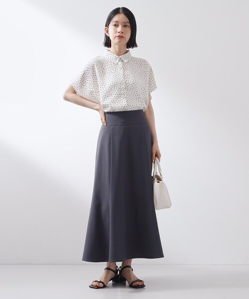 THE SHOP TK （ザ ショップ ティーケー ）の「大人のためのドット柄 襟付きブラウス（シャツ/ブラウス・レディース・アイボリー系/ダークブラウン系/ブラック系・12/13）」の11枚目の写真