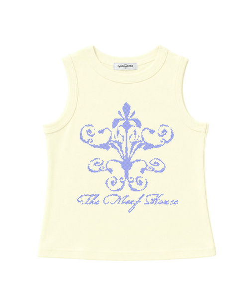 THEMORFHOUSE(ザモーフハウス)の「ピクセルフラワーベーシックスリーブレスブラック(Tシャツ/カットソー・レディース・その他・MEDIUM)」の4枚目の写真