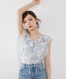 フリルシアーブラウス 夏服 秋服
