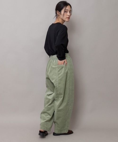 Munich(ミューニック)の「9ウェルソフトコーデュロイ バレルパンツ(その他パンツ・レディース・ミント/ライトイエロー/ブラウン・M/S/XS)」の20枚目の写真